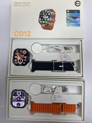 Reloj inteligente CD12 4G LTE con cámara giratoria y zoom táctil pantalla amortiguada impermeable 2000mA batería